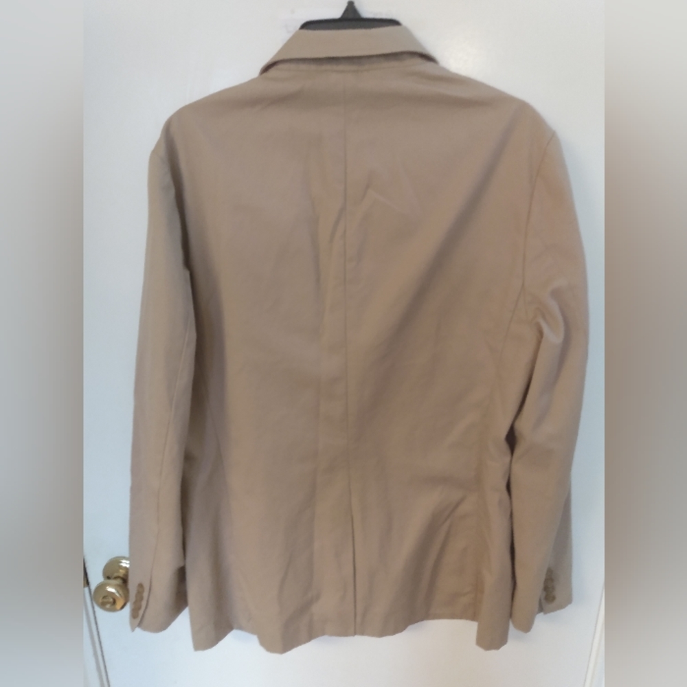 J crew ludlow mens size medium tan khaki blazer - Picture 2 of 5